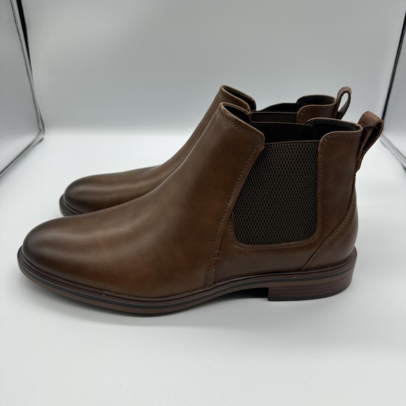 St John\'s Bay Boots Mens Size 11 Brown Chelsea Ankle Dress Memory Foam Comfort main image 5